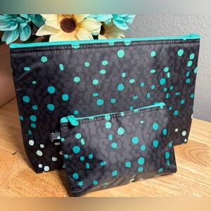 NEW Thirty-One Thermal Zipper Pouch Set in Cool Confetti